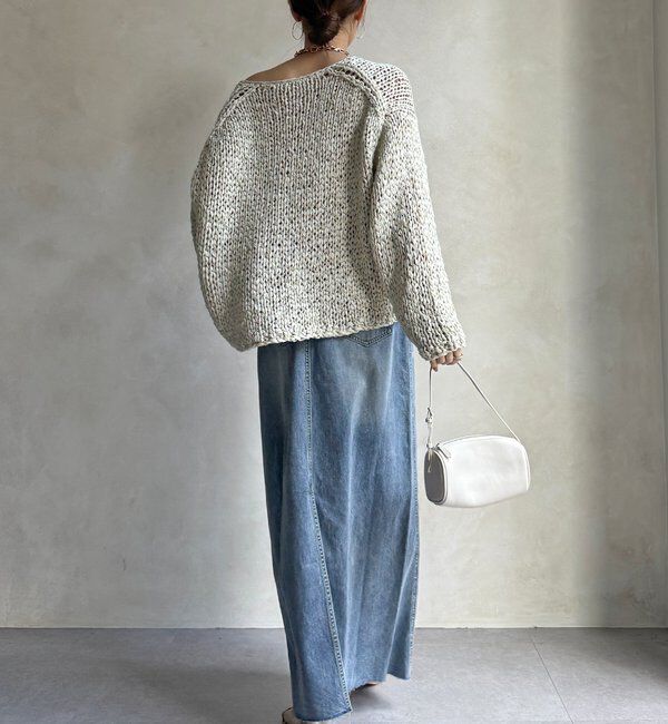  「【セットアップ可能】ベルト付デニムタイトスカート」|スカート|