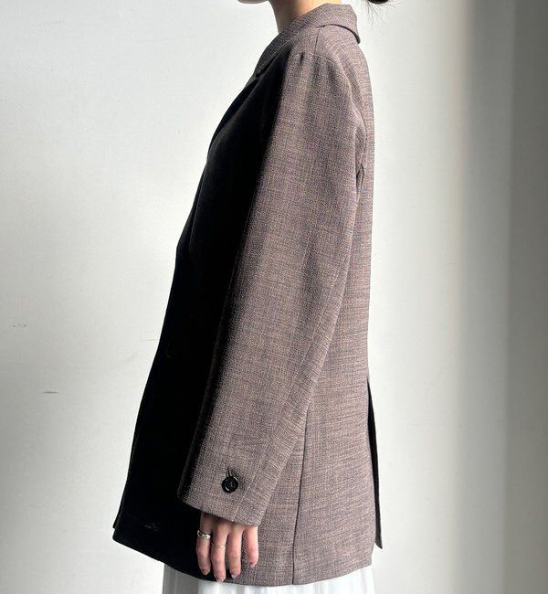  「【インフルエンサー REI企画】リネンライクスラブジャケット」|テーラードジャケット|