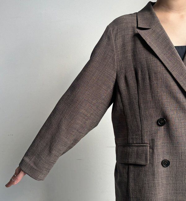  「【インフルエンサー REI企画】リネンライクスラブジャケット」|テーラードジャケット|