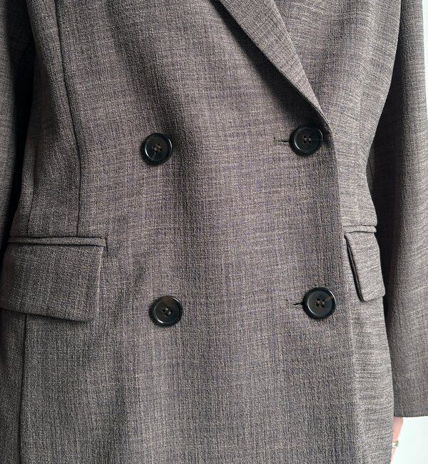  「【インフルエンサー REI企画】リネンライクスラブジャケット」|テーラードジャケット|