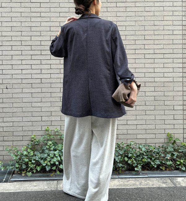  「【インフルエンサー REI企画】リネンライクスラブジャケット」|テーラードジャケット|