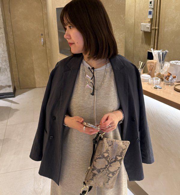  「【インフルエンサーSAKURA企画】リネンライクエアリー袖切替ワンピース」|ワンピース|