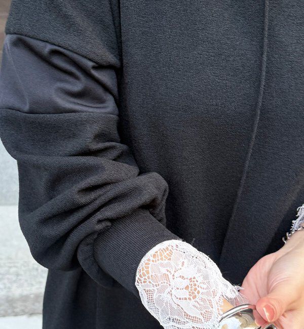  「【インフルエンサーSAKURA企画】リネンライクエアリー袖切替ワンピース」|ワンピース|