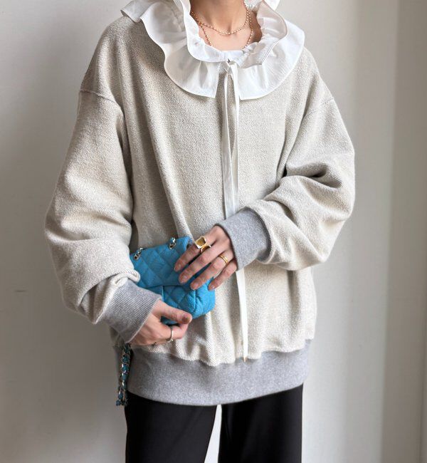  「ダブルフリルカラーブラウス」|シャツ・ブラウス|