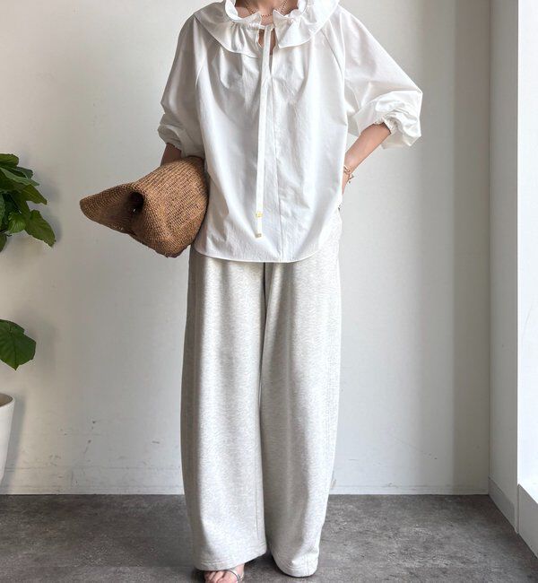  「ダブルフリルカラーブラウス」|シャツ・ブラウス|