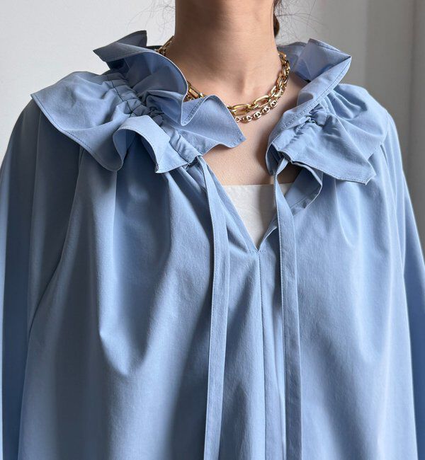  「ダブルフリルカラーブラウス」|シャツ・ブラウス|