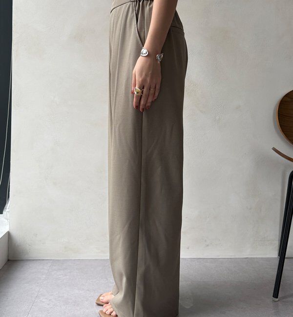  「ドライタッチワイドパンツ」|チノ|