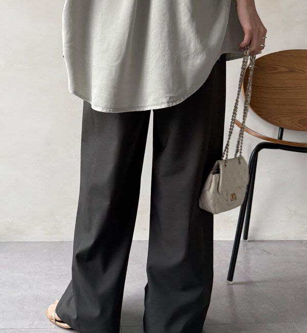  「ドライタッチワイドパンツ」|チノ|