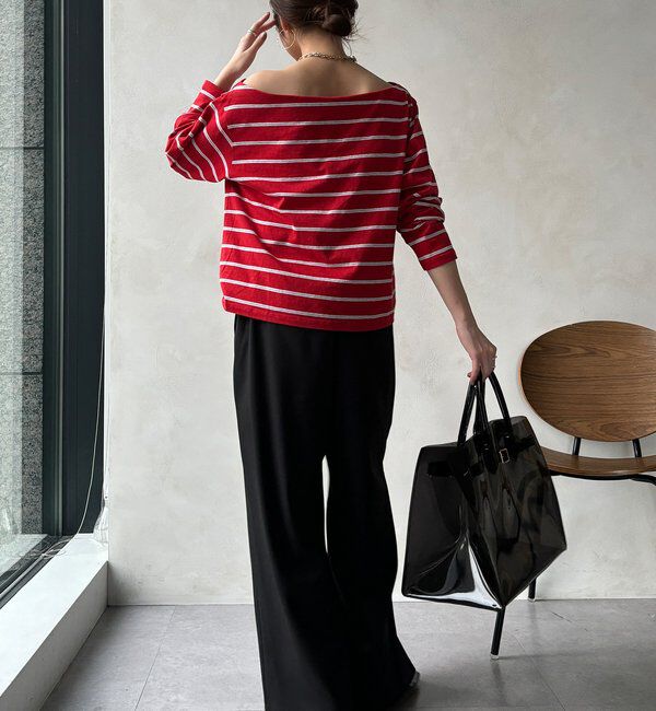  「ドライタッチワイドパンツ」|チノ|