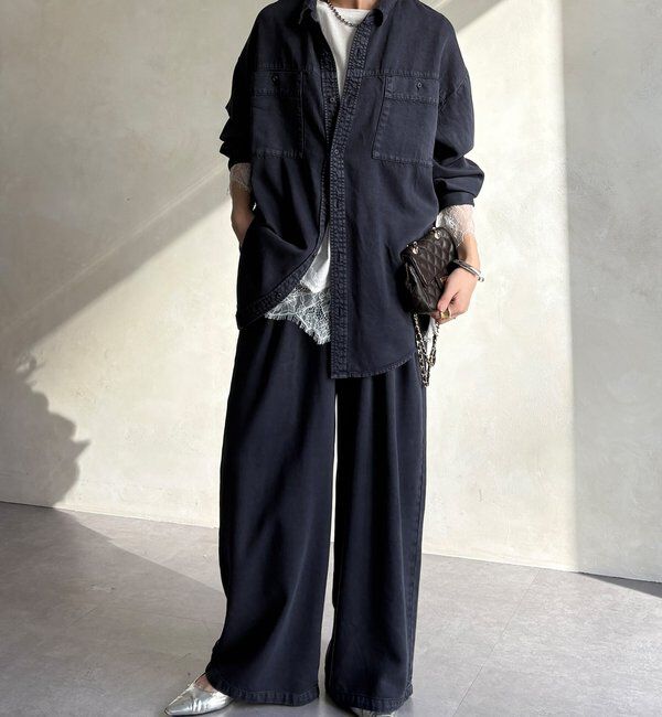  「【セットアップ可能】リヨセルタックパンツ」|チノ|