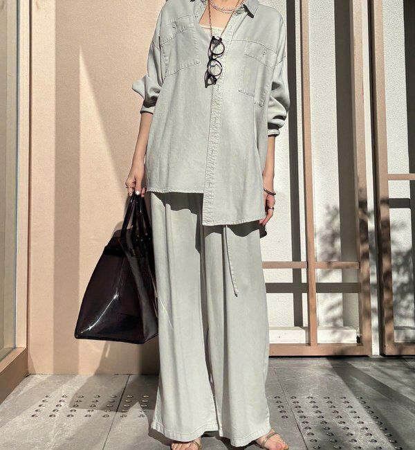  「【セットアップ可能】リヨセルタックパンツ」|チノ|