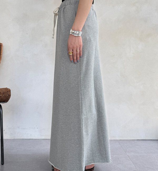  「裏毛ロングスカート」|スカート|