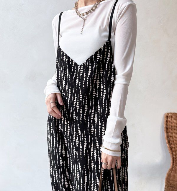  「【WEB限定/セットアップ対応】ラップキャミサロペット」|ワンピース|