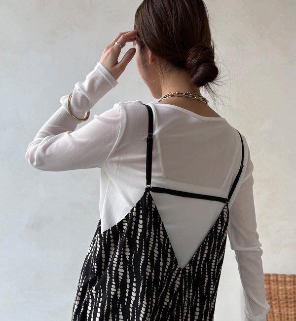  「【WEB限定/セットアップ対応】ラップキャミサロペット」|ワンピース|