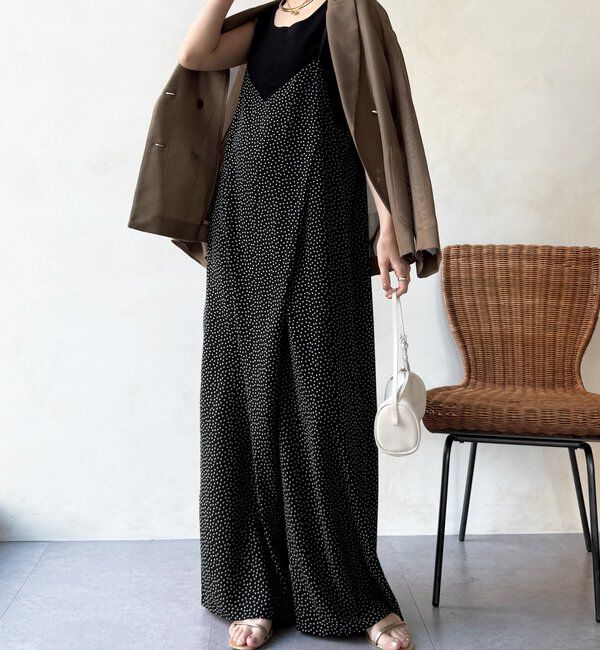  「【WEB限定/セットアップ対応】ラップキャミサロペット」|ワンピース|