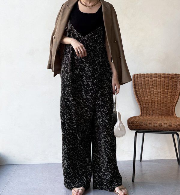  「【WEB限定/セットアップ対応】ラップキャミサロペット」|ワンピース|