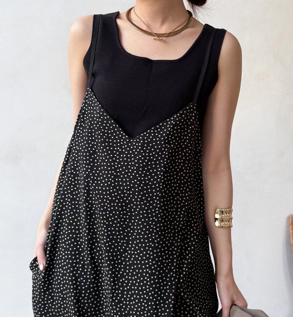  「【WEB限定/セットアップ対応】ラップキャミサロペット」|ワンピース|