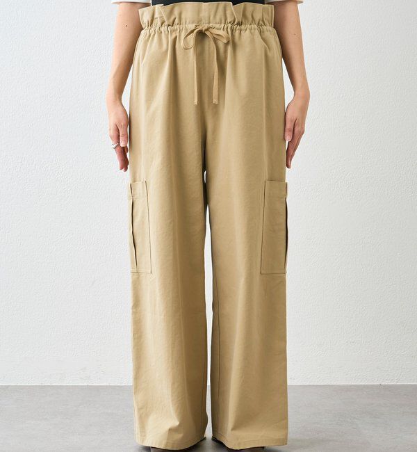  「【A・MONN(アモン)】ミリタリーWウエストカーゴパンツ」|チノ|