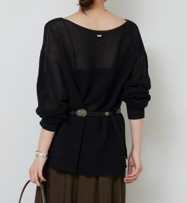  「ペーパーヤーンメッシュニット」|ニット・セーター|