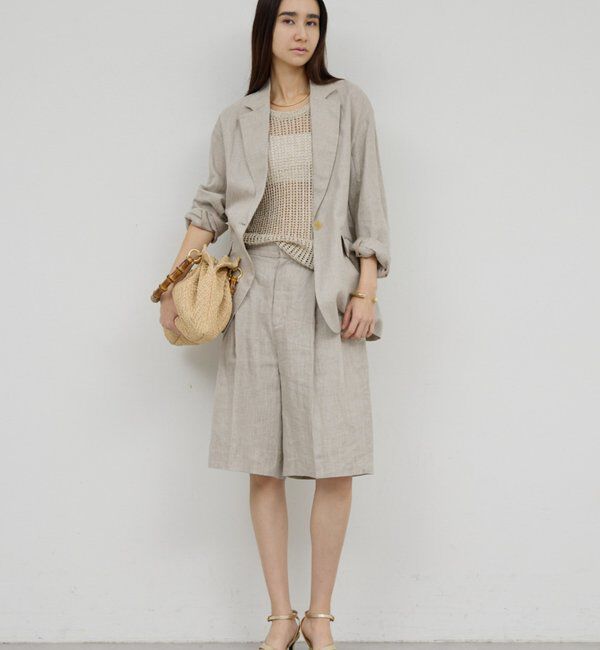  「【セットアップ対応】リネンジャケット」|その他|