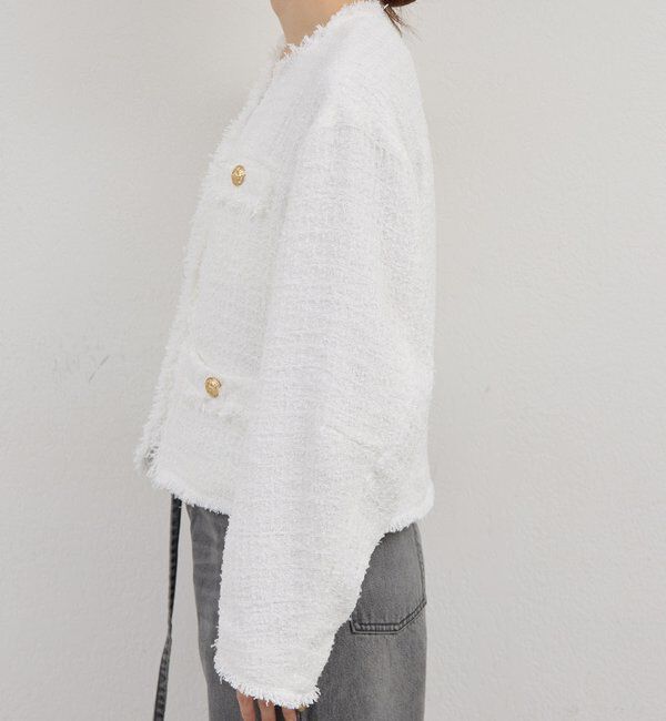  「【手洗い可】ツイードショートジャケット」|その他|