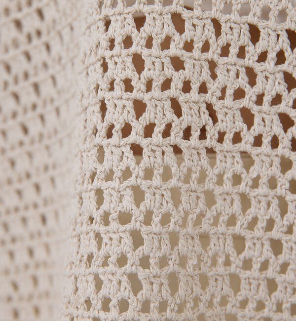  「【HERITANOVUM】コットンペーパークロシェットプルオーバー」|ニット・セーター|