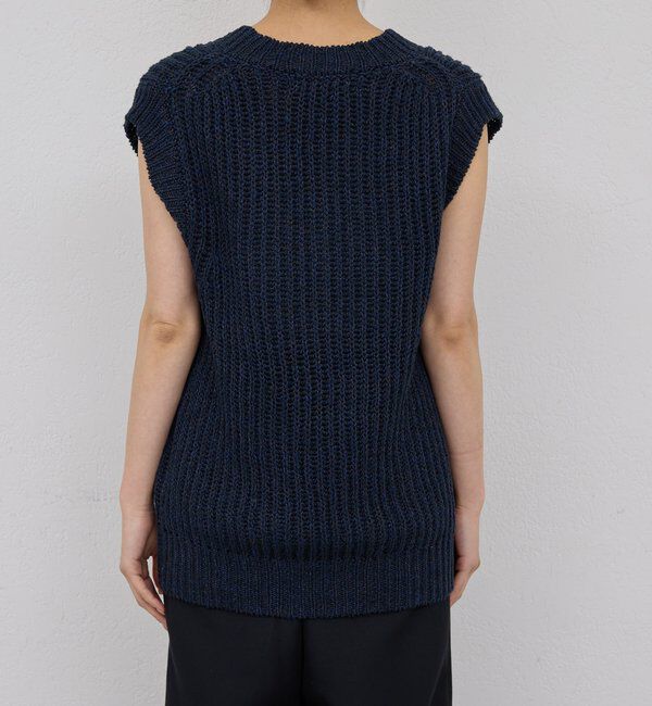  「【HERITANOVUM】リネンコットンニットベスト」|ニット・セーター|
