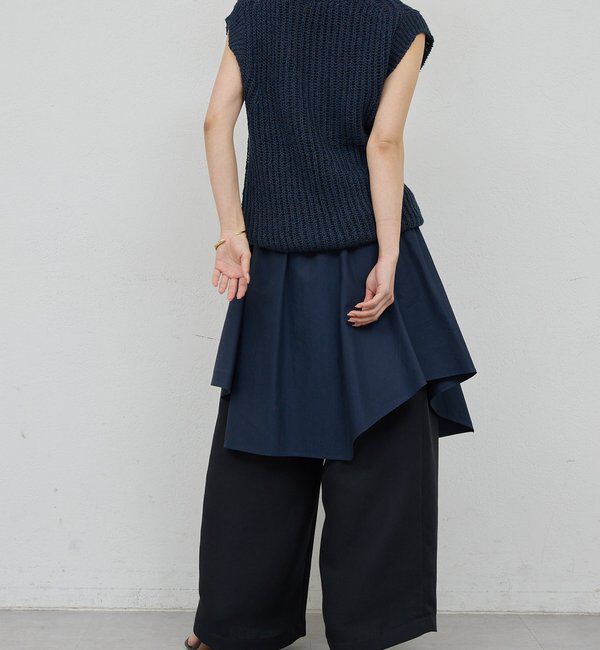  「【HERITANOVUM】リネンコットンニットベスト」|ニット・セーター|