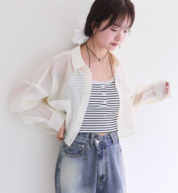  「シアーショートシャツ」|シャツ・ブラウス|