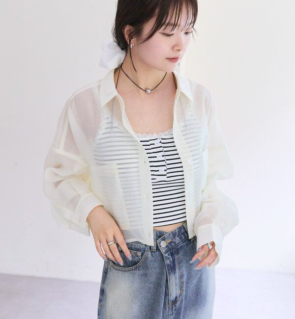  「シアーショートシャツ」|シャツ・ブラウス|