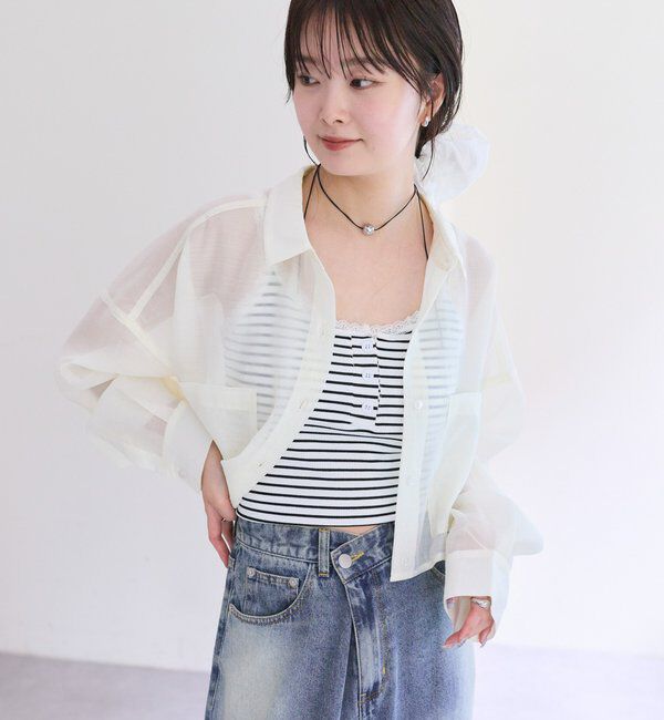  「シアーショートシャツ」|シャツ・ブラウス|