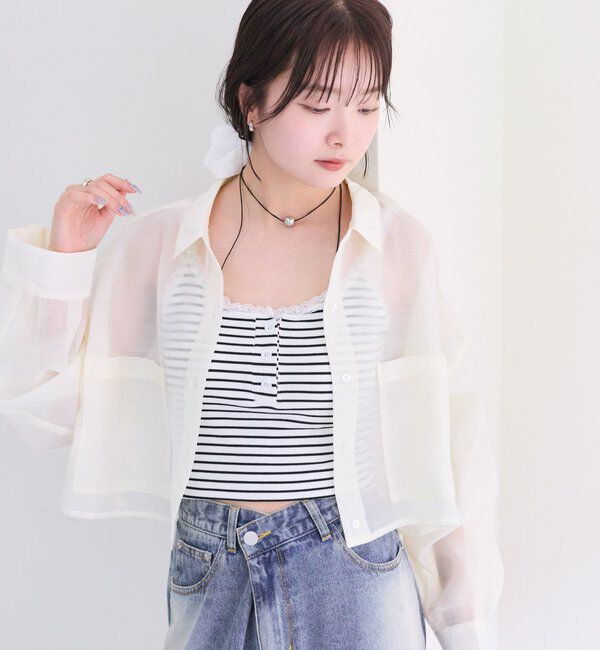  「シアーショートシャツ」|シャツ・ブラウス|