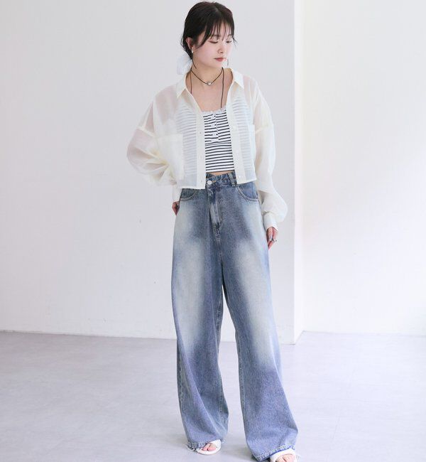  「シアーショートシャツ」|シャツ・ブラウス|