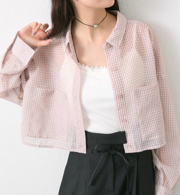  「シアーショートシャツ」|シャツ・ブラウス|