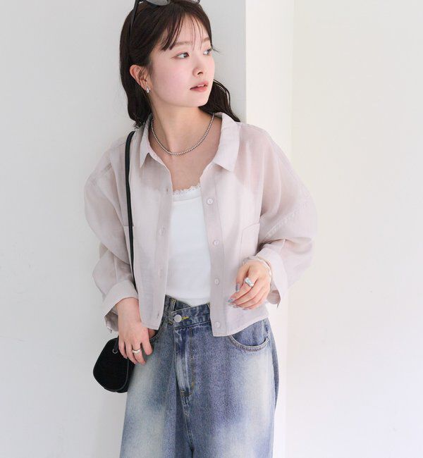 「シアーショートシャツ」|シャツ・ブラウス|