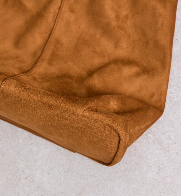  「loti ポーチ付きスウェードトート」|トートバッグ|