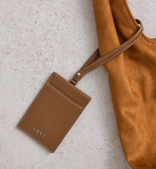  「loti ポーチ付きスウェードトート」|トートバッグ|