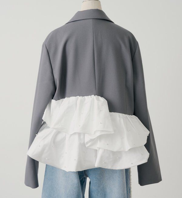  「【SALON by Chico】パールペプラムドッキングジャケット」|その他|