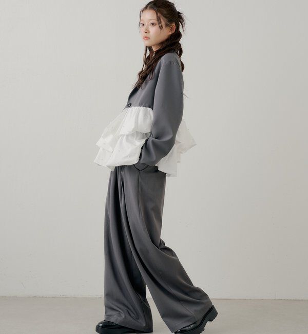  「【SALON by Chico】パールペプラムドッキングジャケット」|その他|