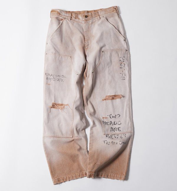  「FromVintage 落書きダックダブルニーパンツ」|チノ|