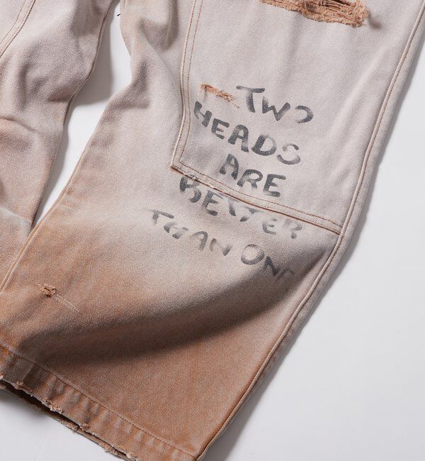  「FromVintage 落書きダックダブルニーパンツ」|チノ|