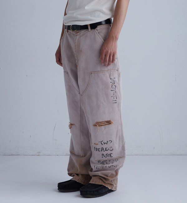  「FromVintage 落書きダックダブルニーパンツ」|チノ|