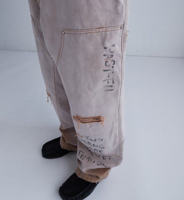  「FromVintage 落書きダックダブルニーパンツ」|チノ|