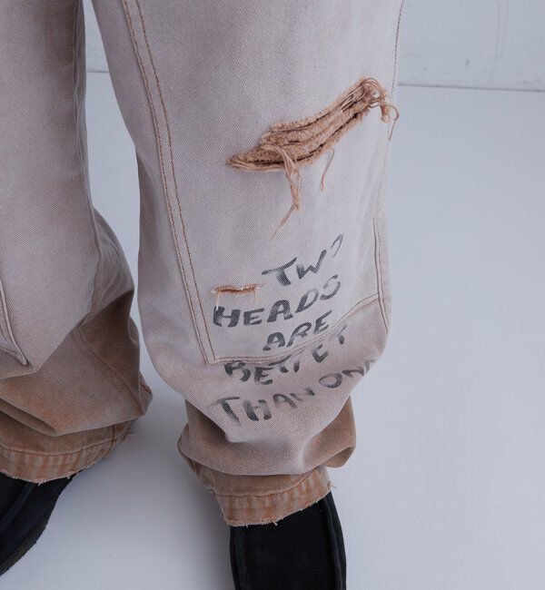  「FromVintage 落書きダックダブルニーパンツ」|チノ|