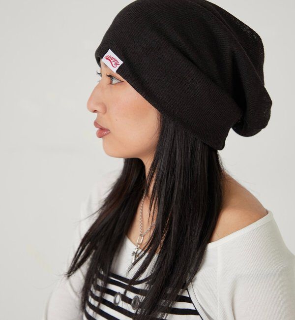  「【WEB限定】SLOPPYニットワッチ」|ハット|ブラック