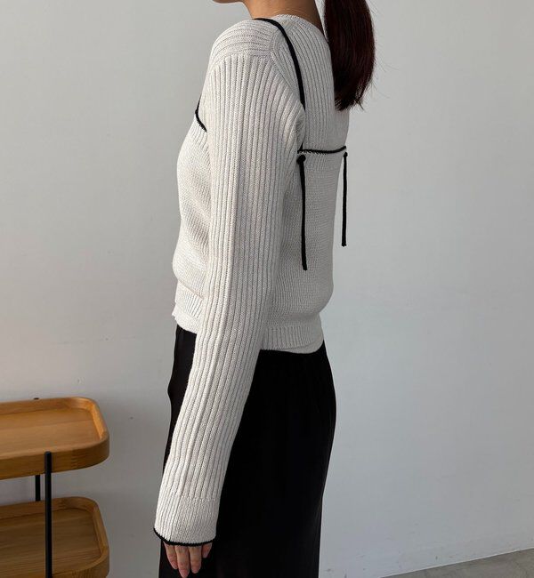  「メランジキャミSETカーディガン」|カーディガン|