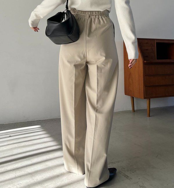  「【低身長サイズあり】ピンタックリボンパンツ」|チノ|