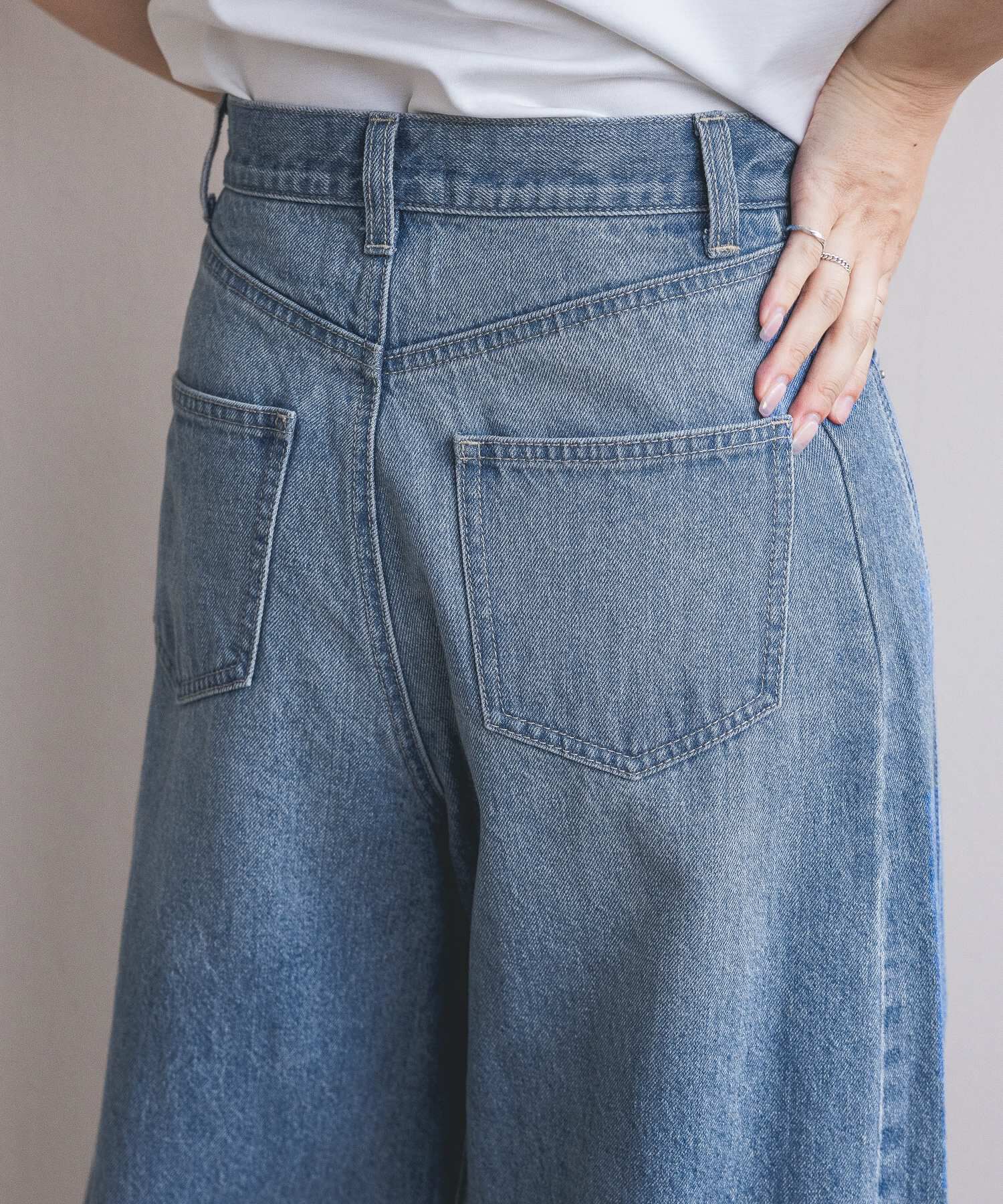 A part by 「Apbコクーンデニムパンツ」|デニム|