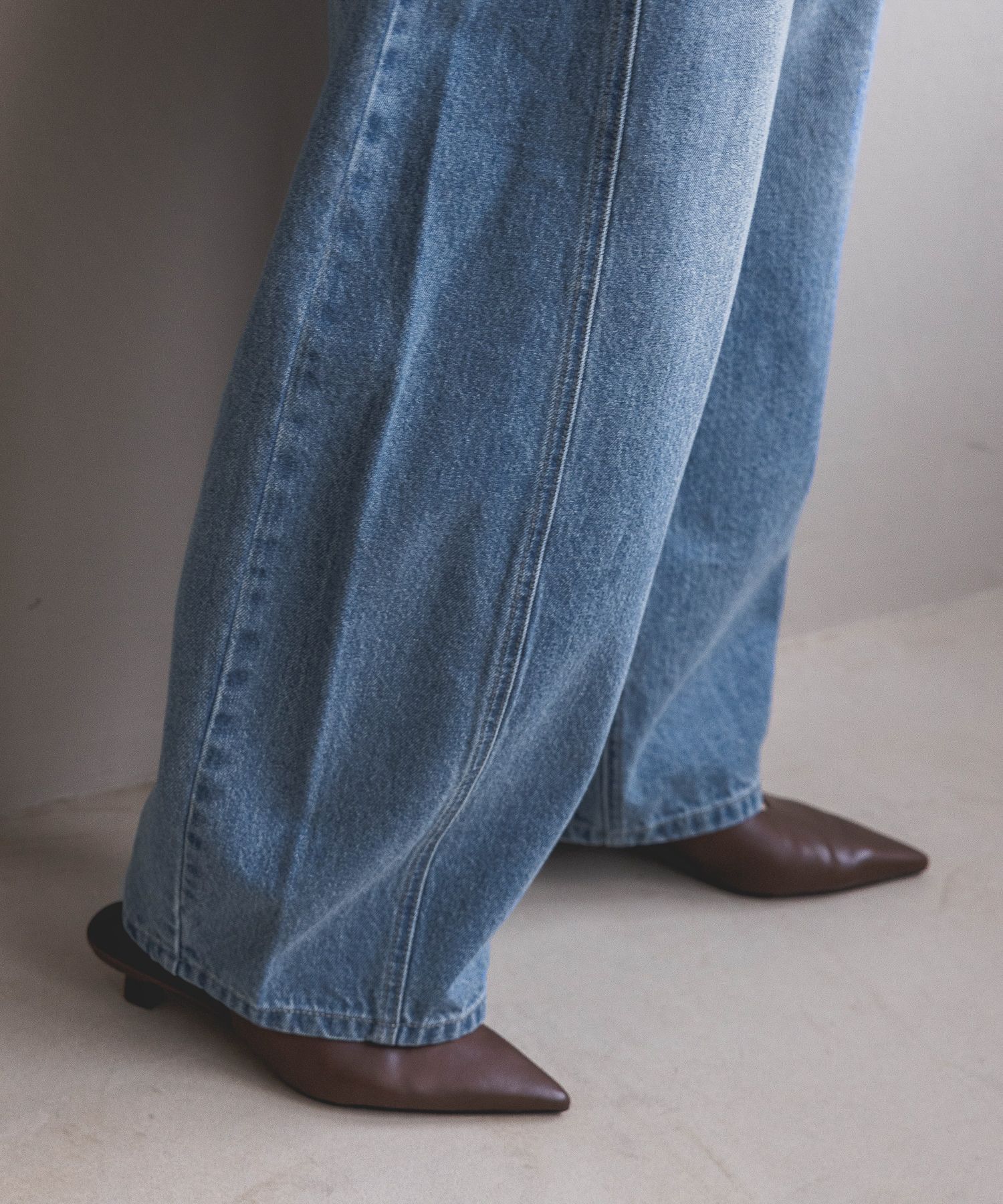 A part by 「Apbコクーンデニムパンツ」|デニム|