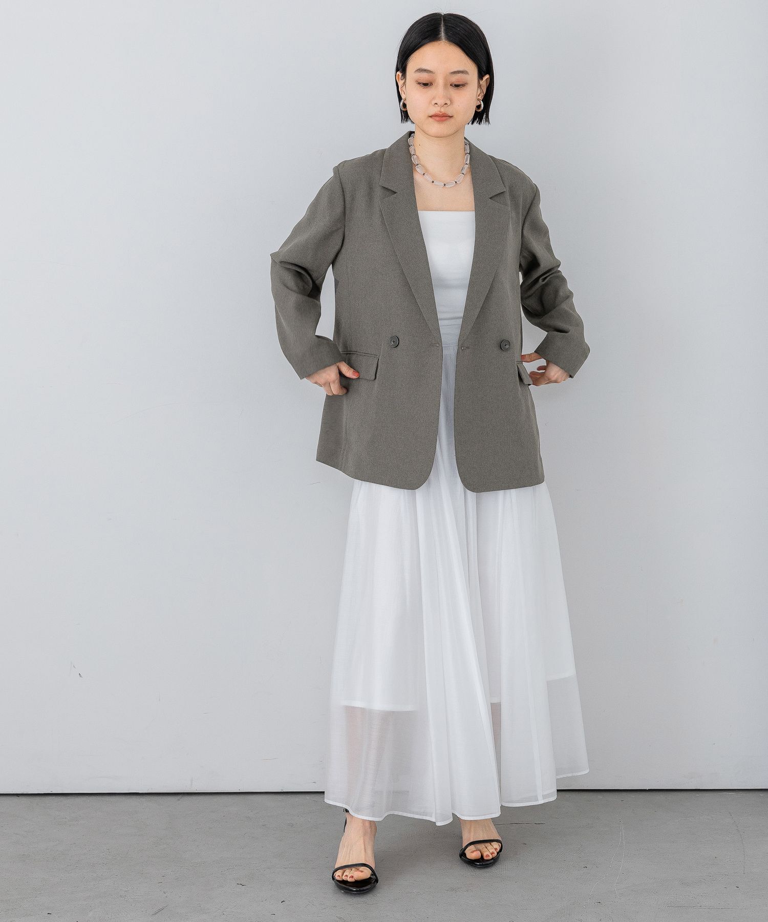 A part by 「リネンライクWジャケット」|テーラードジャケット|